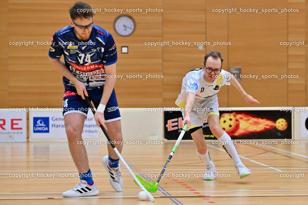 VSV Unihockey vs. IC Graz 17.12.2022 | #74 Luca Wurmitzer, #10 Philipp Werhounig