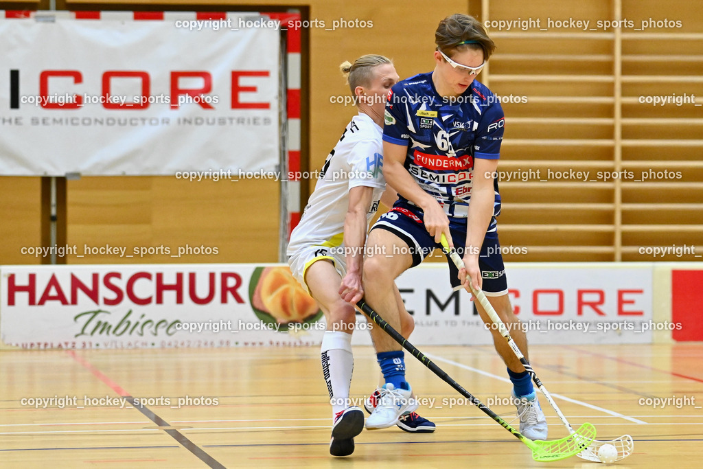 VSV Unihockey vs. IC Graz 17.12.2022 | #75 Daniel Maierhofer, #66 Jakob Rainer