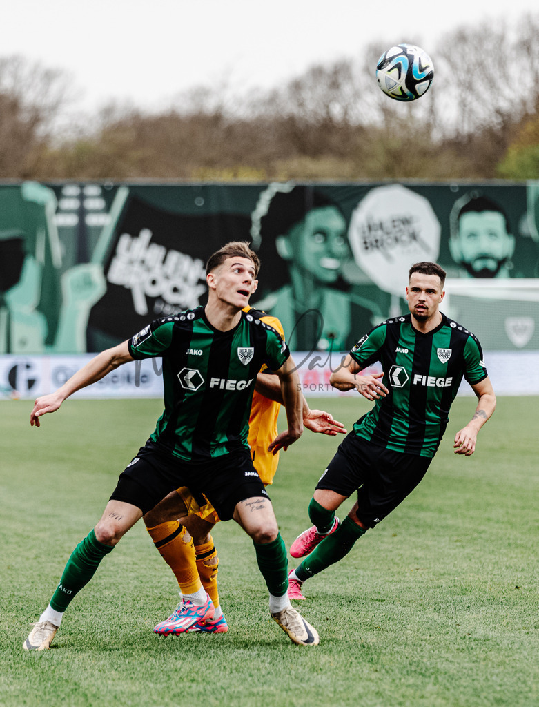 3. Liga, Saison 2023/24, 31. Spieltag: SC Preußen Münster - Dynamo Dresden | Münster, 30.03.2024: 3. Liga, 31. Spieltag, SC Preußen Münster gegen Dynamo Dresden im LVM-Preußenstadion in Münster. Foto: sportfotografie.ms | Markus Paletta - Realisiert mit Pictrs.com