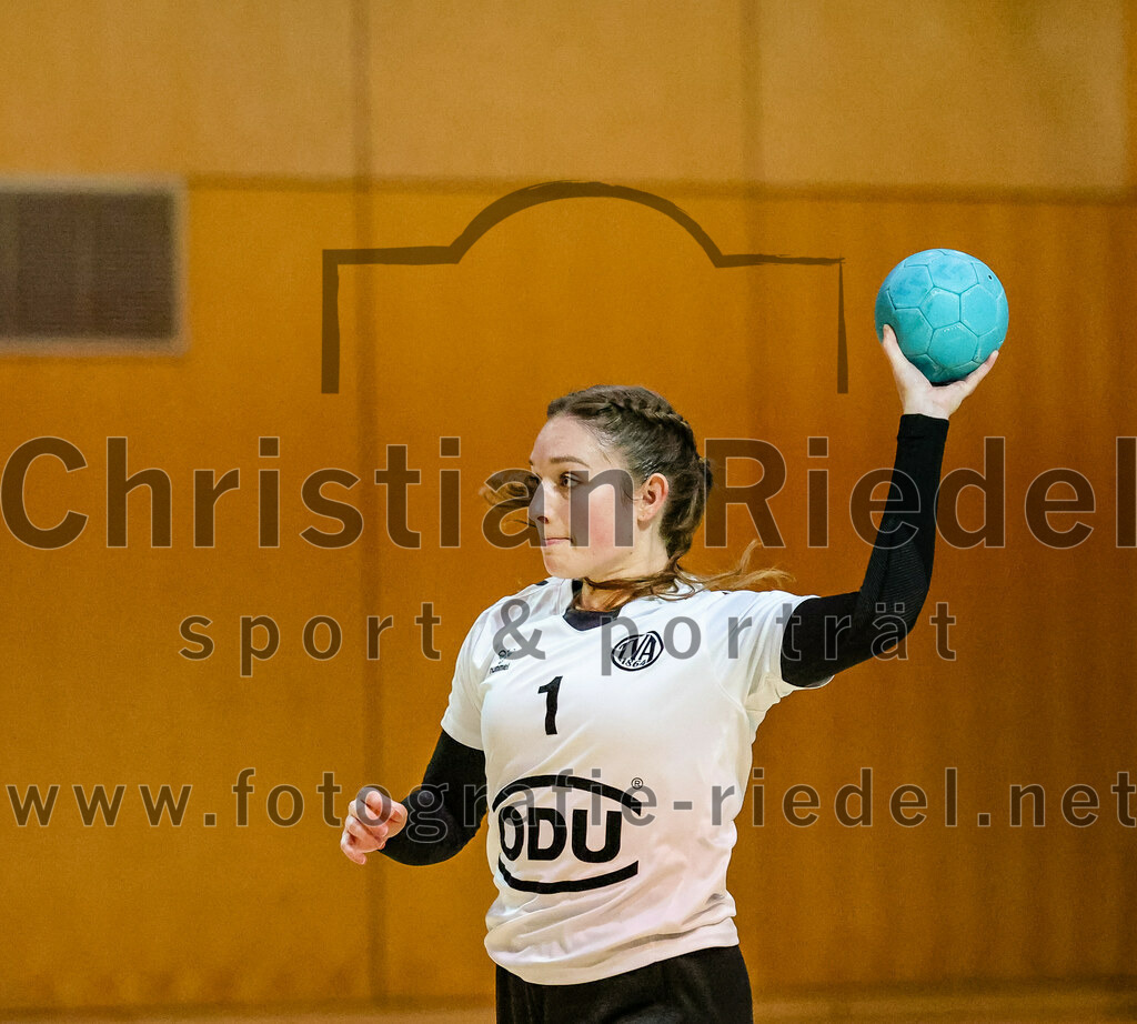 2023-11-04_050_SpVgg_Altenerding_gegen_TV_Altoetting | Erding, Deutschland, 04.11.2023:
Handball, Bezirksoberliga Frauen Altbayern 2023 / 2024, 6. Spieltag, SpVgg Altenerding gegen TV Altötting, Endergebnis: 28:26

Torfrau Verena Maier (TV Altötting, #1)

Foto: Christian Riedel / fotografie-riedel.net
