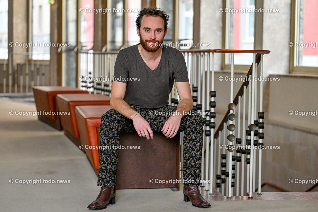 Jonas Haemmerle_ Schauspieler_ 18.10.2023-1 | 18.10.2023, Linz, AUT, Kammerspiele im Bild Jonas Haemmerle (Schauspieler)