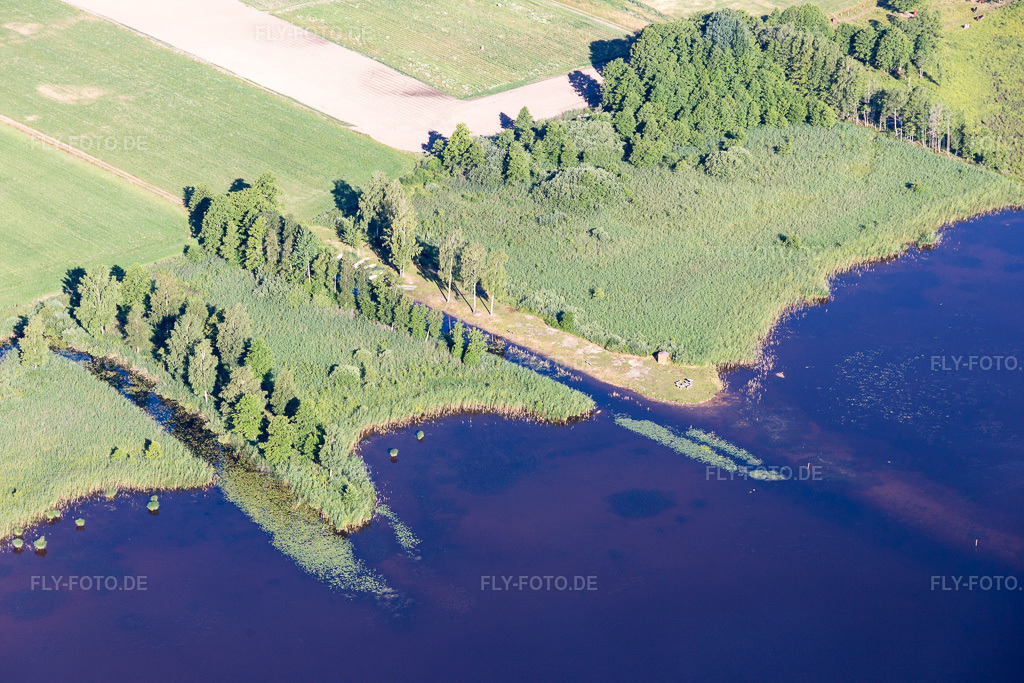 Luftbild: Ortsansicht in Hunna im Bundesland Kronoberg in Schweden. Foto: IMG_108192.jpg vom 28.06.2018 durch Werner Riehm/FLY-FOTO.de
