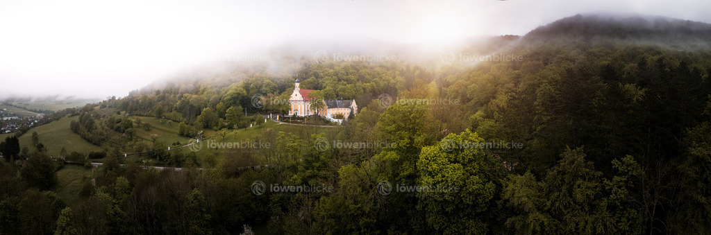 Blick auf Ave Maria bei Nebel | löwenblicke | shop