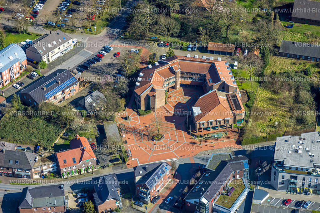Hamminkeln240311427 | Luftbild, Rathaus Stadtverwaltung, Hamminkeln, Nordrhein-Westfalen, Deutschland