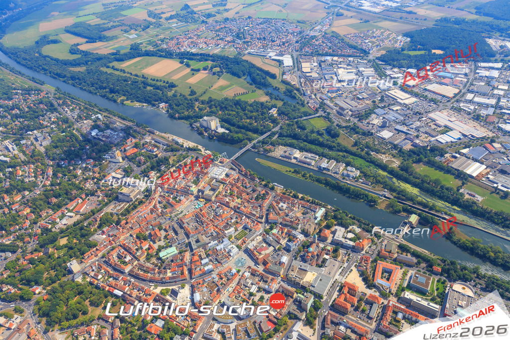 Luftbild von Stadtpark Schweinfurt - Luftaufnahme wurde 2015 von https://frankenair.de mittels Flugzeug (keine Drohne) erstellt - die Geschenkidee