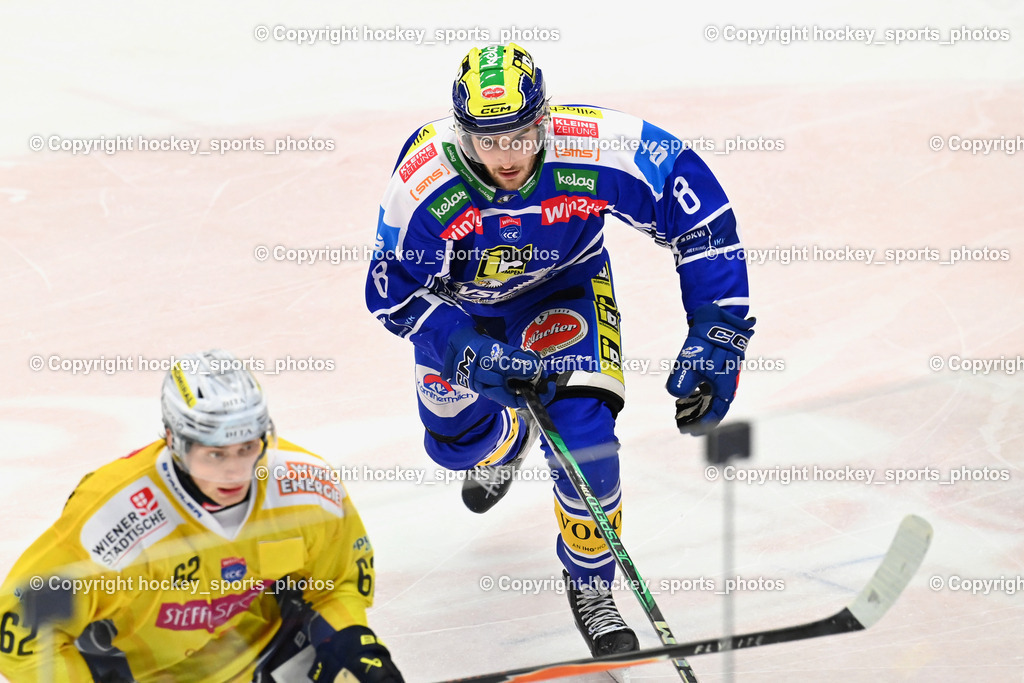 EC IDM WÄRMEPUMPEN VSV vs. Vienna Capitals | #8 Maximilian Rebernig EC VSV, EC IDM WÄRMEPUMPEN VSV vs. Vienna Capitals, EC IDM WÄRMEPUMPEN VSV vs. Vienna Capitals am 16.11.2025 in Villach (Stadthalle Villach), Austria, (Photo by Bernd Stefan)