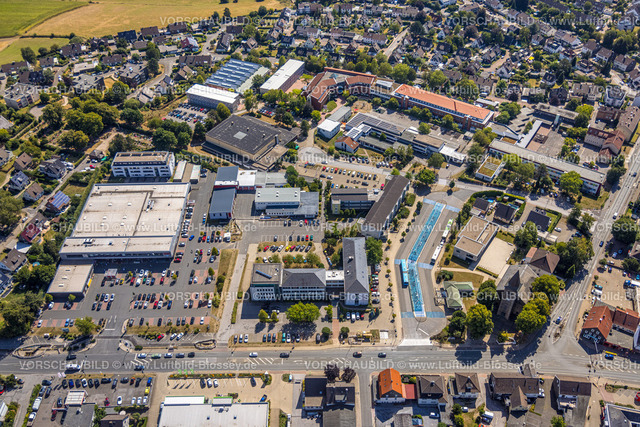 Sprockhoevel220808230 | Luftbild, City mit Rathaus und Busbahnhof, Haßlinghausen, Sprockhövel, Ruhrgebiet, Nordrhein-Westfalen, Deutschland