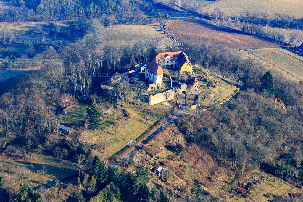 Luftbild: Erfahrungsfeld Schloss Reichenberg in Reichelsheim im Bundesland Hessen in Deutschland. Foto: IMG_096643.jpg vom 14.02.2017 durch Werner Riehm/FLY-FOTO.deSchloss Reichenberg
