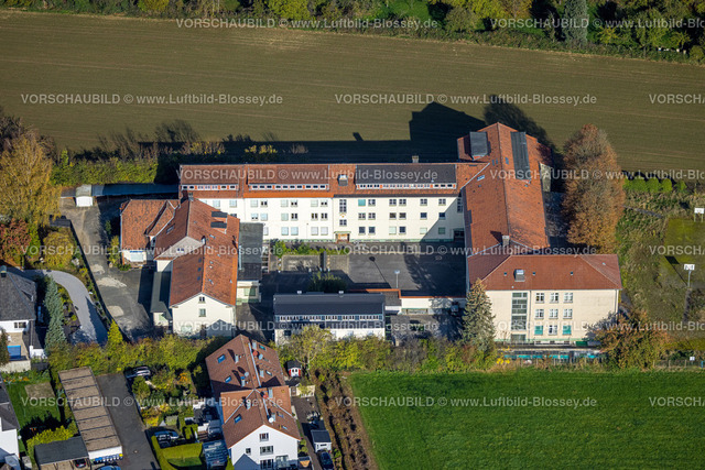 Hagen221016319 | Luftbild, ehemaliges Gymnasium Garenfeld, Dorfstraße, geplanter Umbau, Garenfeld, Boele, Hagen, Ruhrgebiet, Nordrhein-Westfalen, Deutschland