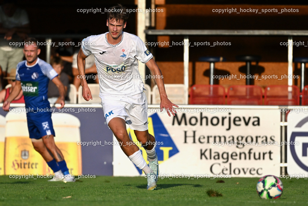 SAK vs. SV Dellach Gail | #11 Luka Jerin SAK, SAK vs. SV Dellach Gail, SAK vs. SV Dellach Gail am 14.08.2025 in Klagenfurt (Sportpark Welzenegg), Austria, (Photo by Bernd Stefan)