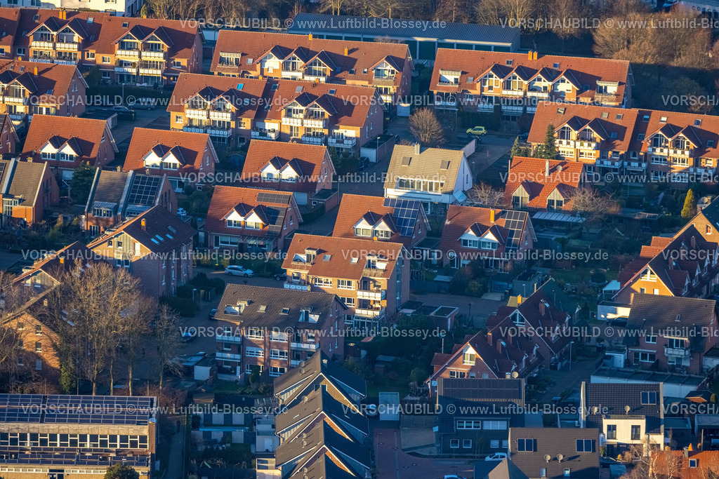 Bottrop230202183Kirchhellen | Luftbild, Wohnsiedlung An der Sandgrube und Schulten Brauk, Kirchhellen, Bottrop, Ruhrgebiet, Nordrhein-Westfalen, Deutschland
