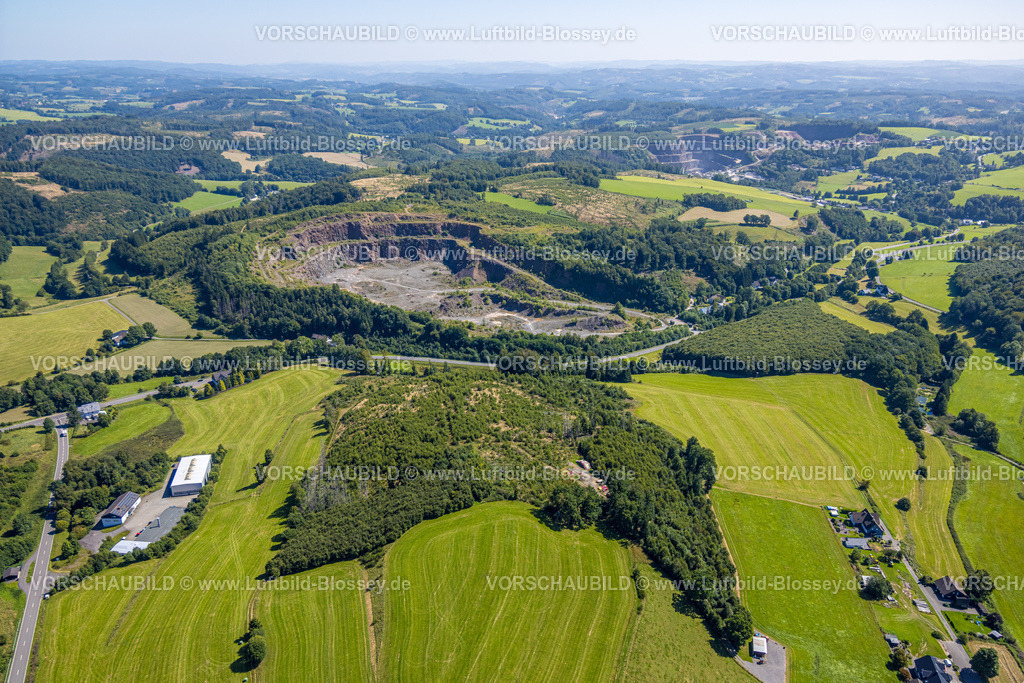 Drolshagen250809934 | Luftbild, Grauwackesteinbruch, Bleche, Drolshagen, Sauerland, Nordrhein-Westfalen, Deutschland