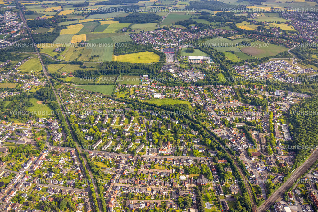 Hamm220601691 | Luftbild, Wohnsiedlung zwischen Großer Sandweg, Schottschleife und Schlagenkamp, Ludgerischule, Heessen, Hamm, Ruhrgebiet, Nordrhein-Westfalen, Deutschland