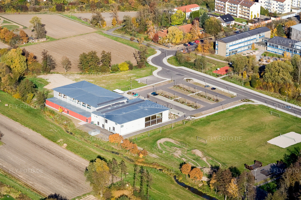 Luftbild: Bienwaldhalle Kandel in Kandel im Bundesland Rheinland-Pfalz in Deutschland. Foto: IMG_8776.jpg vom 05.11.2007 durch Werner Riehm/FLY-FOTO.de