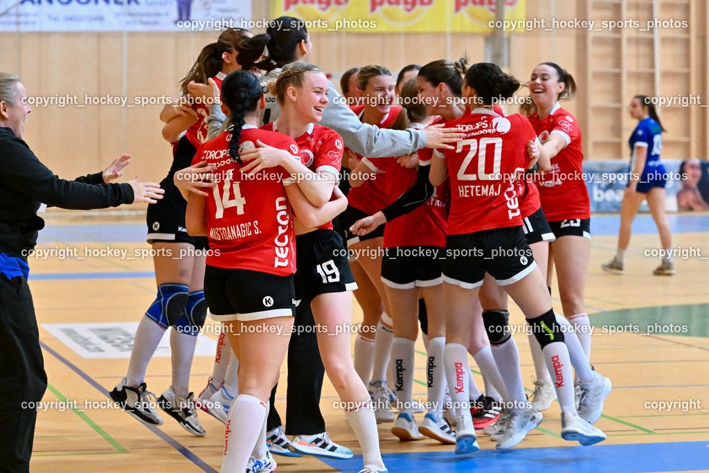 SC Ferlach Damen vs. WAT Atzgersdorf 18.5.2023 | Jubel WAT Atzgersdorf Mannschaft