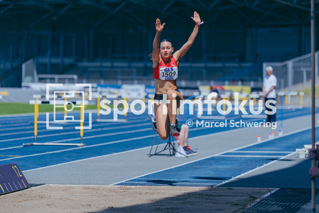 Deutsche Meisterschaften U20 / U16 2026 | Jenna Haudek, LG Brillux Münster, 1509, Dreisprung, Deutsche Meisterschaften der U20 &amp; U16 2026, Lohrheidestadion Bochum-Wattenscheid, 11.07.2026. Foto: Marcel Schwering / sportimfokus - Realisiert mit Pictrs.com