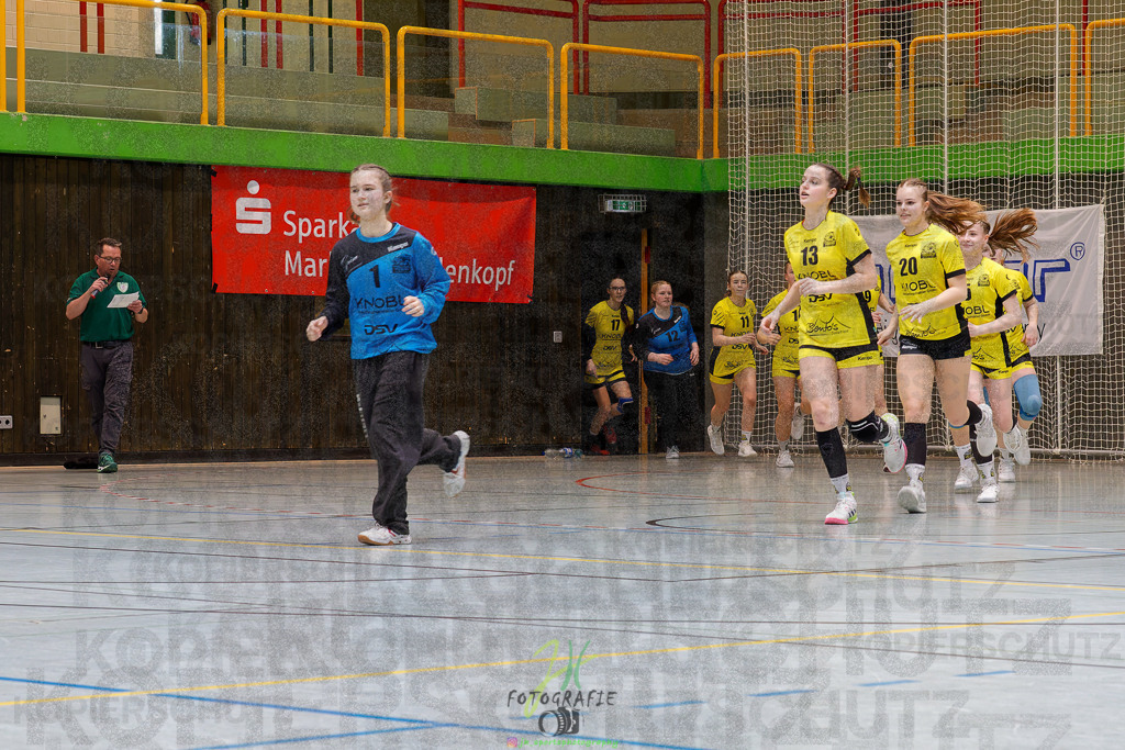 Hessenmeisterschaft wJC - Finale; HSG Kleenheim - HSG Weiterstadt/ Braunsh.Worf. | Hessenmeisterschaft wJC - Finale; HSG Kleenheim - HSG Weiterstadt/ Braunsh.Worf. am 22.03.2025 in Biedenkopf (Sporthalle Lahntalschule)Photo © 2025 - Jörg Heinrich - Realisiert mit Pictrs.com