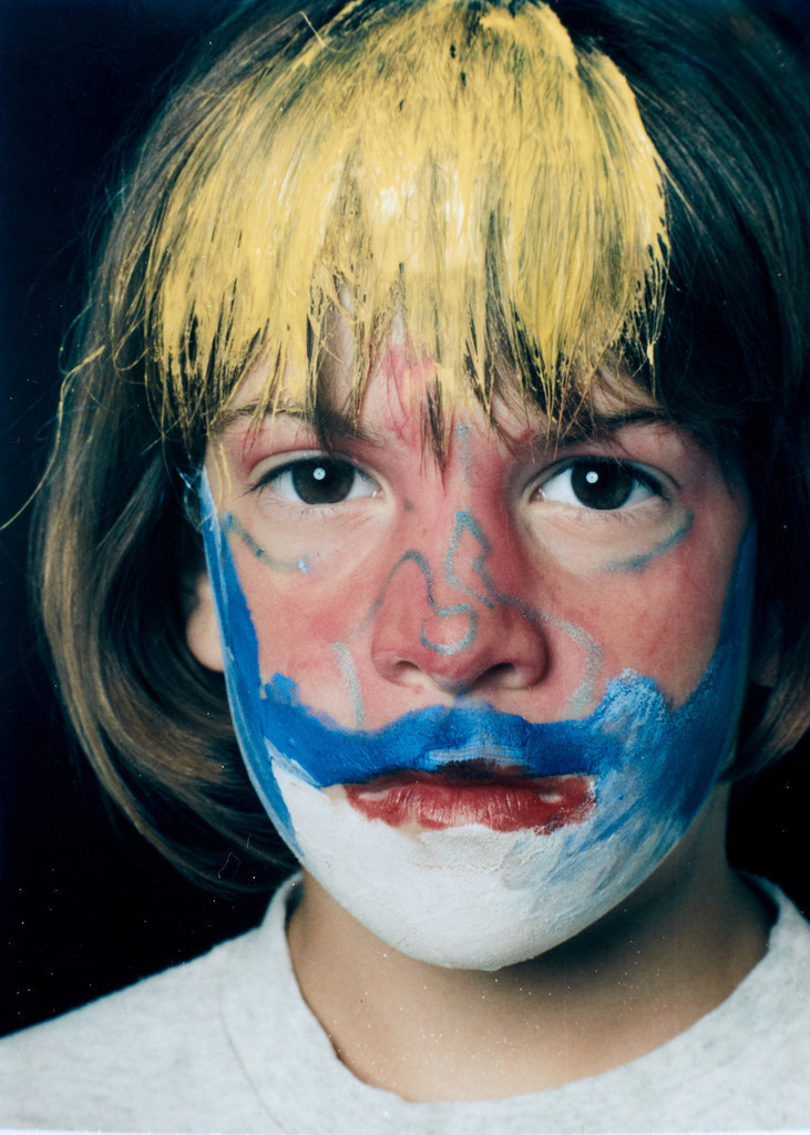 085art_Bee-Braxm_1243 | Werk aus  dem Jahr 1994   Nach einer Aktion im Ritterhausmuseum Offenburg. Kunstmaler Rainer Braxmaier und Modefotograf Wilfried Beege.