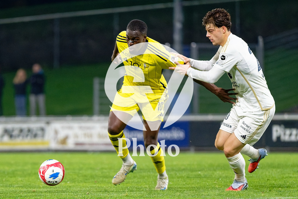 dieci Challenge League - FC Stade Nyonnais v Etoile Carouge FC |  during the dieci Challenge League match between FC Stade Nyonnais and Etoile Carouge FC at Centre sportif de Colovray in Nyon, Switzerland