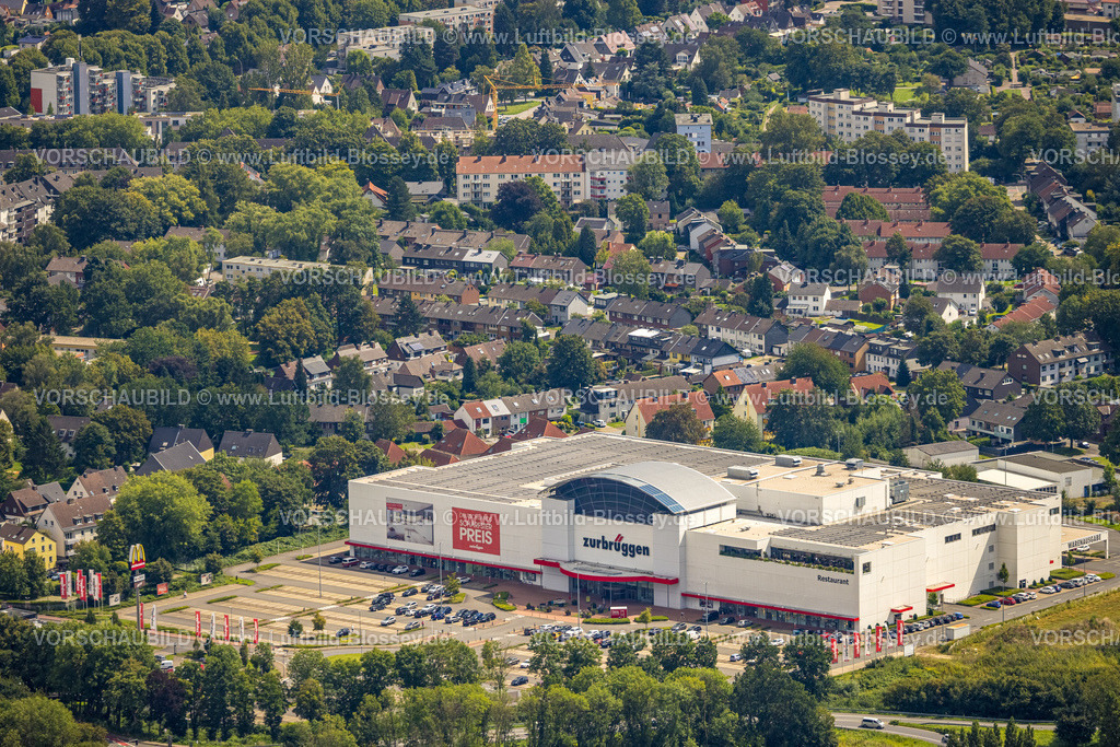 Herne230802837 | Luftbild, Zurbrüggen Möbelhaus Wohnzentrum, Herne-Süd, Herne, Ruhrgebiet, Nordrhein-Westfalen, Deutschland