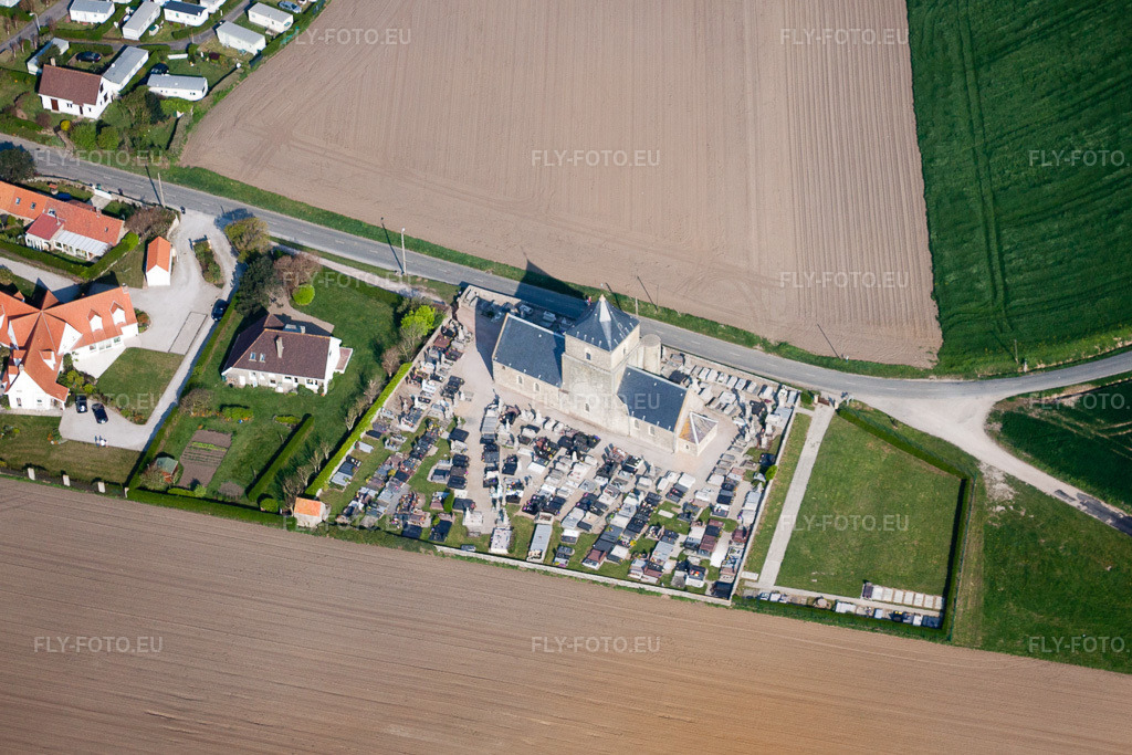 Vue aérienne: Vue de la ville à Audresselles dans le département Pas de Calais, France. Photo: IMG_40186.jpg prise le 18/04/2011 par Werner Riehm/FLY-FOTO.euRésolution de l'original: 4221 x 2814 px