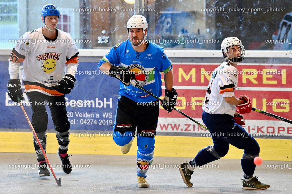 Team Zehenthof vs. ASKÖ Hockey Villach | #97 Wuntschek Dominik, #11 Heu Marco, #9 Oberrauner Liam, Team Zehenthof vs. ASKÖ Hockey Villach, Team Zehenthof vs. ASKÖ Hockey Villach am 01.06.2025 in Velden (Eishalle Velden ), Austria, (Photo by Bernd Stefan)