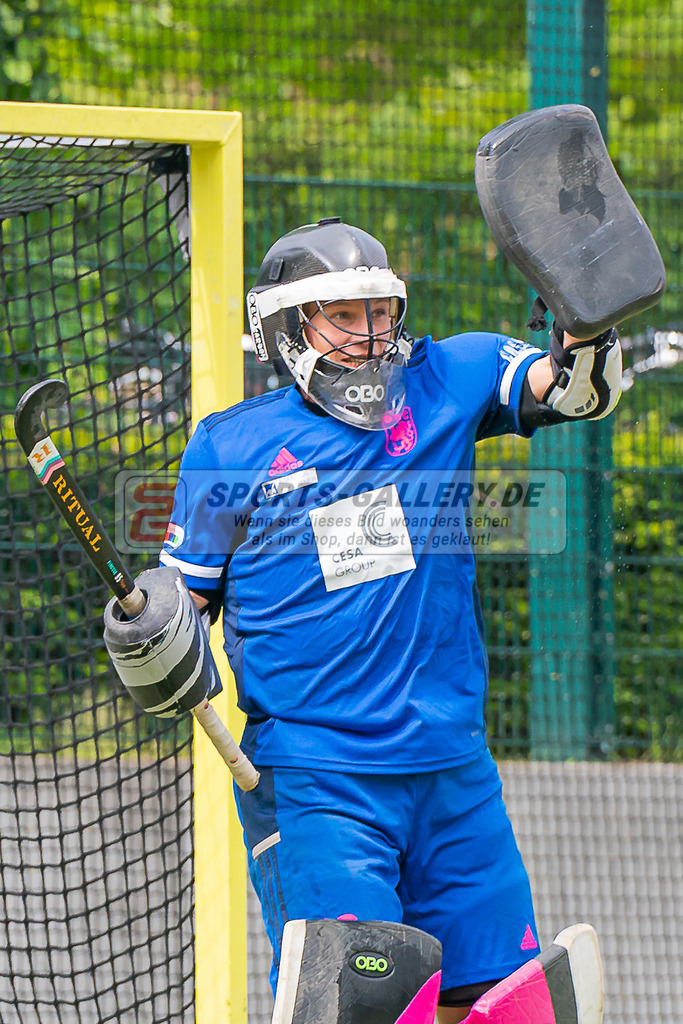 HK_20230520_902238 | 1. Bundesliga Damen Düsseldorfer HC - UHC Hamburg am 20.5.2023 DHC Düsseldorf, Düsseldorf , Kristina Joana Reynolds Torfrau ( Düsseldorfer HC #32 )