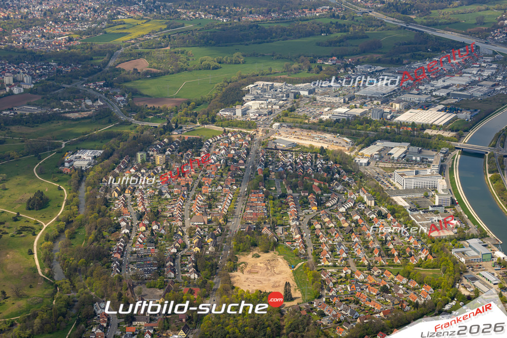 Das Luftbild zeigt Gebersdorf Nürnberg - Die Luftaufnahme wurde 2023 vom UL-Flugzeug aus erstellt ( keine Drohne ) - Hochauflösende Luftaufnahme - Für grossformatige Ausdrucke geeignet. Die Geschenkidee !Mit Lizenz und Bildrechte bestellbar