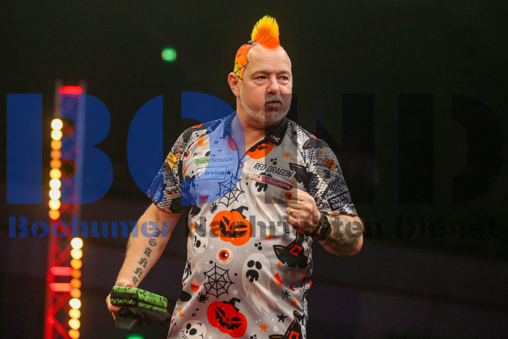  29.10.2023 - 
 | Sebastian Sendlak / Bochumer Nachrichtendienst (BOND) - PDC European Darts Championship: Halbfinale {Persons shown} - Realisiert mit Pictrs.com