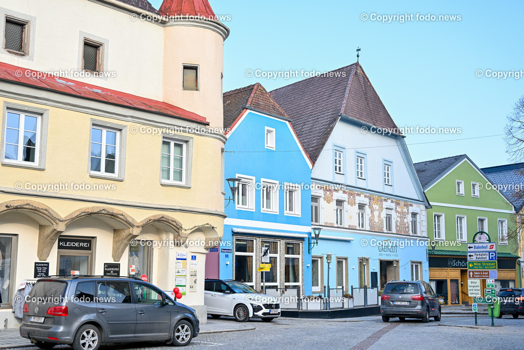 Grein_ 11.01.2024-9 | 11.01.2024, Grein, AUT, Grein, Oberoesterreich, im Bild Grein, Zentrum