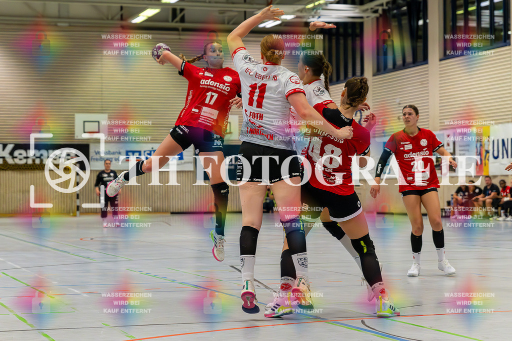 DEU, HSG Freiburg - TG Nuertingen, Handball, 2. Handball-Bundesliga, Saison 2023/2024, 04. Spieltag, Saison 2023/2024, 07.10.2023 | Julia von Kampen (HSG Freiburg, #14) beim Wurfversuch.

DEU, HSG Freiburg - TG Nuertingen, Handball, 2. Handball-Bundesliga, Saison 2023/2024, 04. Spieltag, Saison 2023/2024, 07.10.2023

Foto: Eibner-Pressefoto/Thomas Hess