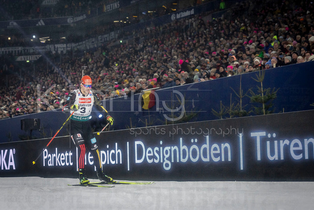 bett1.de WTC Biathlon auf Schalke, 28.12.2025 | Danilo Riethmüller (Team Deutschland 2) bei der World Team Challenge (bett1.de WTC Biathlon auf Schalke) am 28.12.2025 in der Veltins-Arena in Gelsenkirchen (Deutschland). 