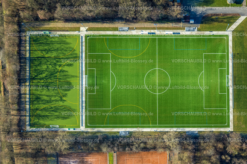 Werne230203208 | Luftbild, Sportzentrum Dahl, neuer Sportplatz mit Kunstrasen, Werne, Ruhrgebiet, Nordrhein-Westfalen, Deutschland