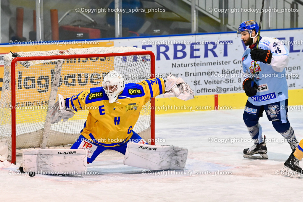 ESC Steindorf vs. EHC Althofen 22.2.2023 | #31 Horn Fabian, #15 Gasser Daniel