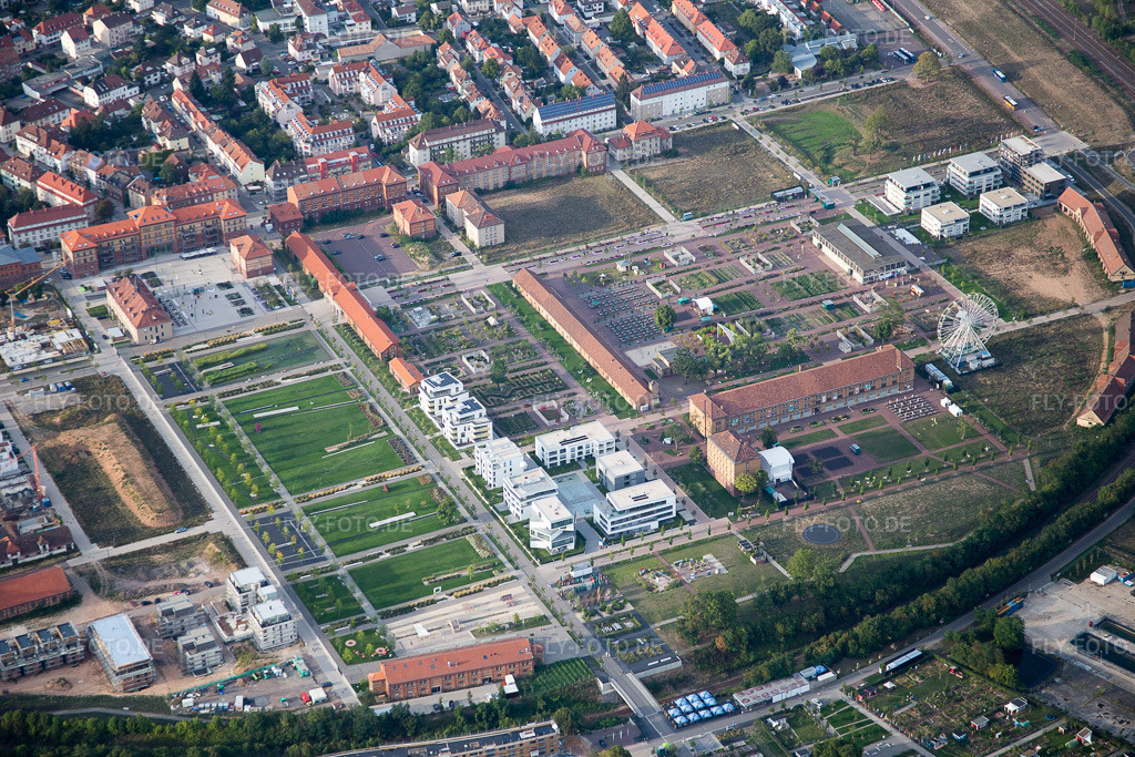 Luftbild: Landesgartenschau 2015 in Landau in der Pfalz im Bundesland Rheinland-Pfalz in Deutschland. Foto: IMG_084094.jpg vom 29.08.2015 durch Werner Riehm/FLY-FOTO.de