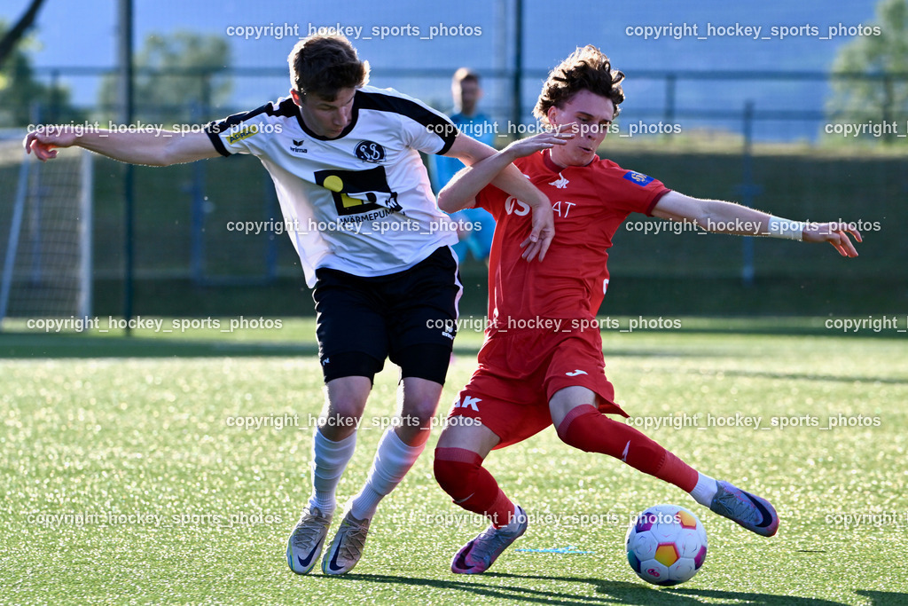 SV Spittal vs. SAK | #39 Fabian Hoi SV Spittal, #17 Jan Sasa Ogris-Martic SAK, SV Spittal vs. SAK, SV Spittal vs. SAK am 24.05.2024 in Spittal an der Drau (Goldeck Stadion), Austria, (Photo by Bernd Stefan)