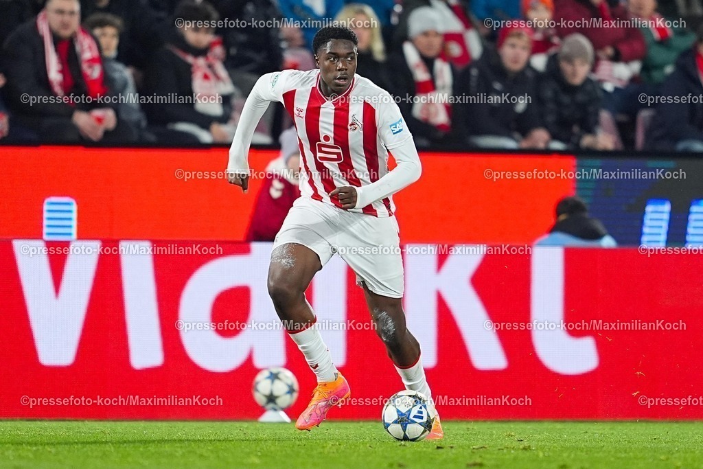 xYDRx04022601085 | 04.02.2026, xydrx, Fußball, Sechzehntelfinale UEFA Youth League, 1.FC Köln - FC Internazionale Milano, Saison 2025 2026, RheinEnergie-STADION :  Assad Kotya-Fofana (1.FC Köln #5)  regulations prohibit any use of photographs as image sequences and or quasi-video. Photo: xYannisxDreimannxPressefotoKochx