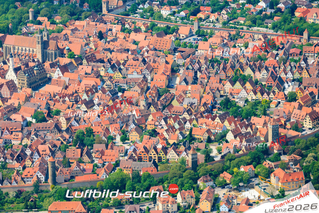 Luftbild von Tourismus Rothenburg-tauber - Luftaufnahme wurde 2015 von https://frankenair.de mittels Flugzeug (keine Drohne) erstellt - die Geschenkidee