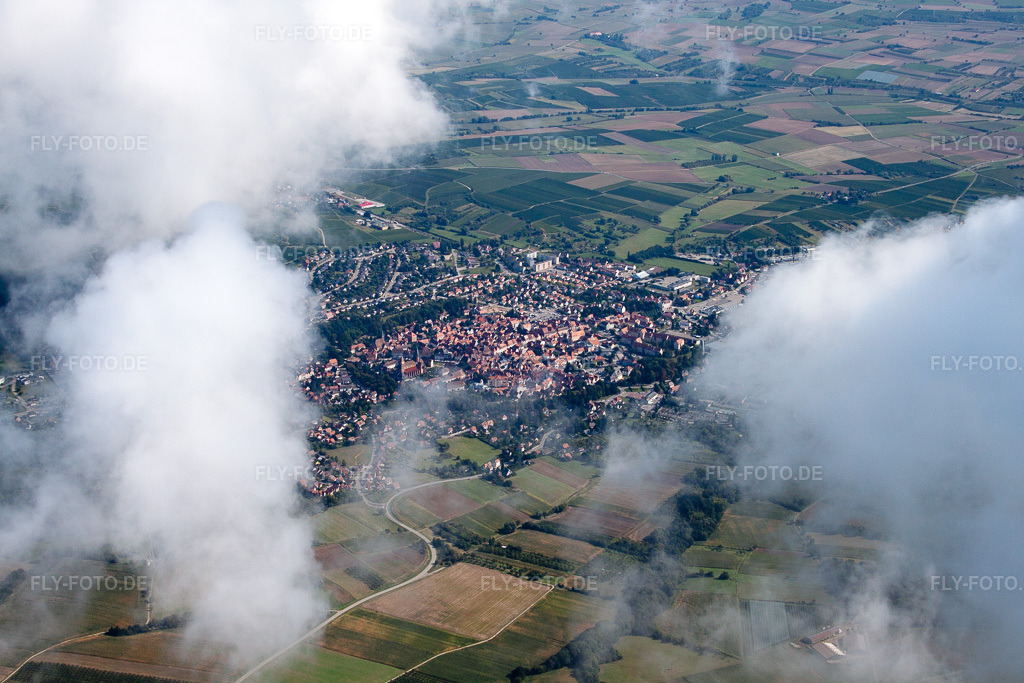 Luftbild: Wissembourg von Süden in Rott im Bundesland Bas-Rhin in Frankreich. – Foto: IMG_21027.jpg vom 06.09.2009 durch Werner Riehm/FLY-FOTO.de – Auflösung des Originals: 4752 x 3168 px