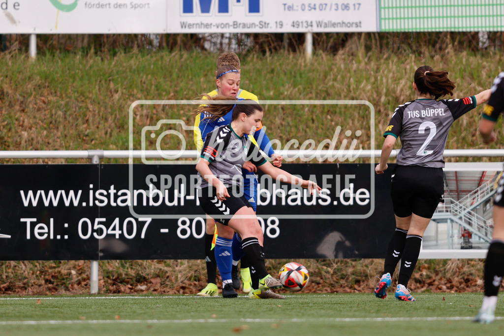 Fußball I Frauen I Saison 2025-2026 I Oberliga Niedersachsen I 16. Spieltag I BW Hollage - TuS Büppel I 15.03.2026-21 | realhellocedii - Realisiert mit Pictrs.com