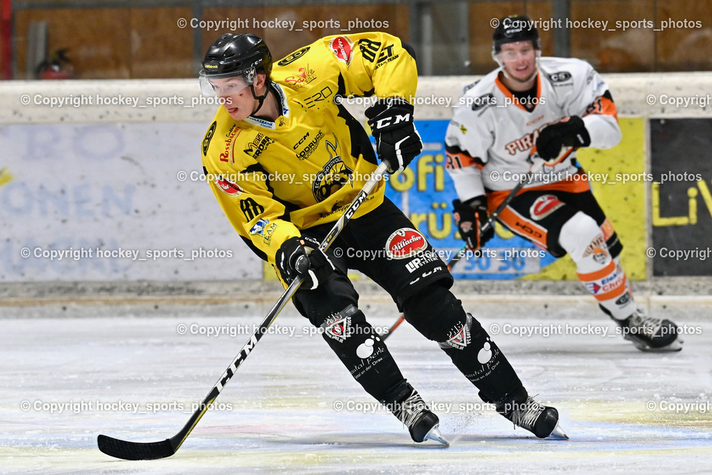 EC Hornets Spittal vs. USC Piraten Velden 18.2.2024 | #88 Zauchner Daniel EC Hornets Spittal, EC Hornets Spittal vs. USC Piraten Velden 18.2.2024, EC Hornets Spittal vs. USC Piraten Velden 18.2.2024 am 18.02.2024 in Spittal an der Drau (Eissportzentrum Spittal), Austria, (Photo by Bernd Stefan)