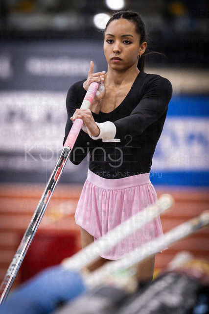 Deutsche Leichtathletik-Hallenmeisterschaften; Dortmund, 01.03.2026 | Jacqueline Otchere (MTG Mannheim); Deutsche Leichtathletik-Hallenmeisterschaften am 01.03.2026 in der Helmut-Körnig-Halle in Dortmund. 