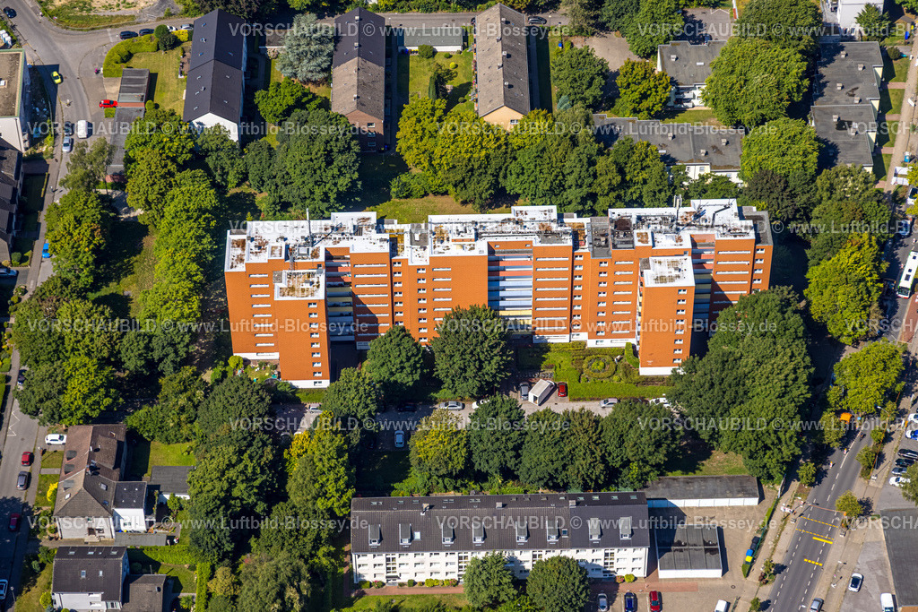 Gladbeck250800891 | Luftbild, Mehrfamilienhaus Hochhaus Brunnenstraße, Zweckel, Gladbeck, Ruhrgebiet, Nordrhein-Westfalen, Deutschland