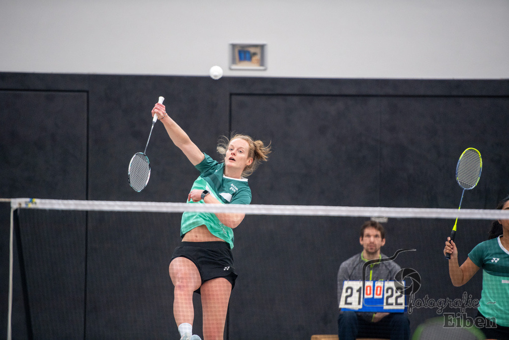 Spieltag Badminton TV Metjendorf | Kira Veldmann (TVM1); Spieltag Badminton TV Metjendorf am 16.02.2025; in Wiefelstede / Metjendorf (Sporthalle Auf dem Kamp), Photo: Philip Eiben 2025 - Realisiert mit Pictrs.com
