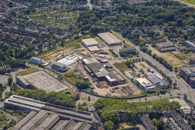 Dinslaken240803202 | Luftbild, Gewerbegebiet Hans-Böckler-Straße, Dinslaken, Ruhrgebiet, Nordrhein-Westfalen, Deutschland