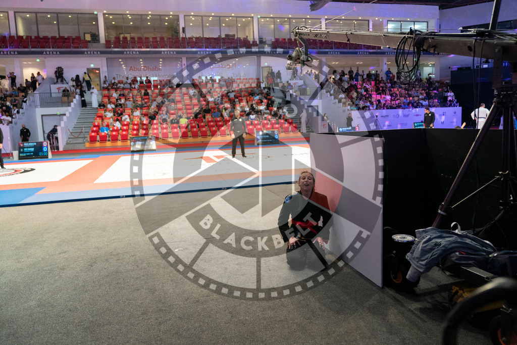 20231106PBB2403 | Fighters compete during the AJP World Master Championship in the Mubadala Arena in Abu Dhabi, Arab United Emirates, on November 6, 2023.