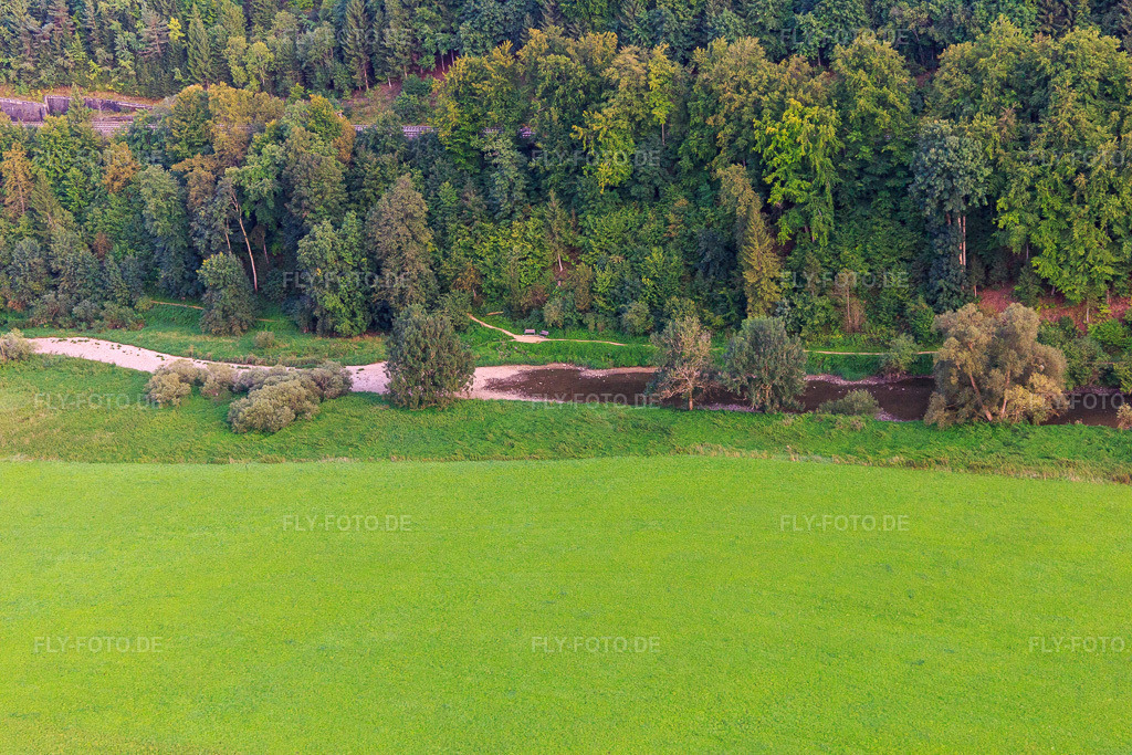 Luftbild: Donauversinkung im Ortsteil Möhringen in Tuttlingen im Bundesland Baden-Württemberg in Deutschland. Foto: IMG_102763.jpg vom 25.08.2017 durch Werner Riehm/FLY-FOTO.de