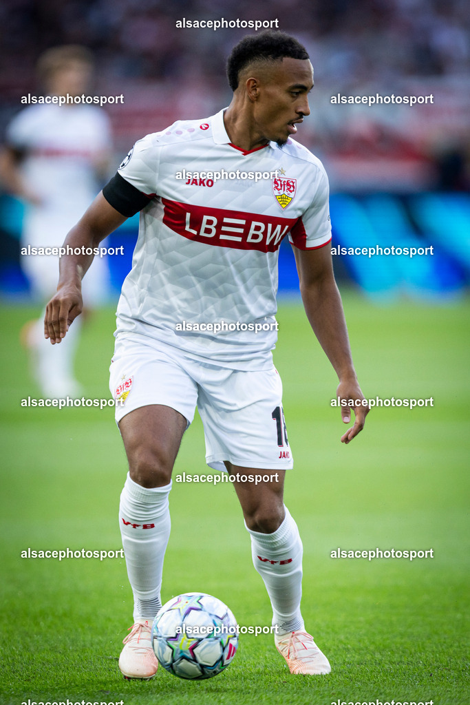 9L6A3298 | Jamie Levelling during the champions league game between Stuttgart and Viking at Arena Stuttgart on September 9, 2026 in Dortmund, Germany. - Realisiert mit Pictrs.com