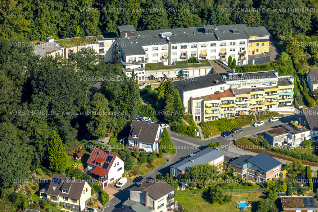 Velbert240812060Neviges | Luftbild, Domizil Burgfeld Seniorenheim, Neviges, Velbert, Ruhrgebiet, Nordrhein-Westfalen, Deutschland