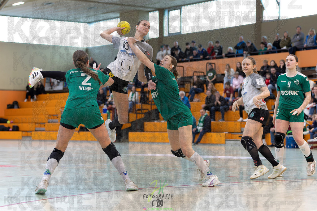 Jugendbundesliga wJA, Pokalrunde, HSG Kleenheim/Langgöns - Frisch Auf Göppingen | Jugendbundesliga wJA, Pokalrunde, HSG Kleenheim/Langgöns - Frisch Auf Göppingen am 28.02.2026 in Oberkleen (Weidig-Halle)Photo © 2026 - Jörg Heinrich - Realisiert mit Pictrs.com